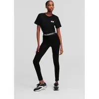 Karl Lagerfeld Logo Elastic Punto Leggings Black Taglia: XS | Leggings Outlet | Donna | Nero
