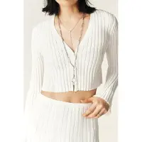 Ba&sh Short Cardigan Blanc Taglia: M | Maglioni a maglia Outlet | Donna