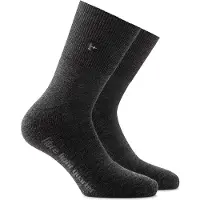 Rohner Fibre Light Quarter Calze casual (36-38, nero/grigio)
