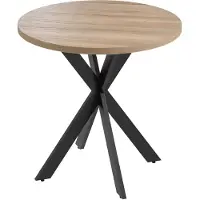 HOMCOM Tavolo da pranzo rotondo 75 x 75 cm, tavolo da cucina per 2-4 persone con base a ragnatela