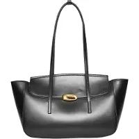 Calvin Klein Hardware Flap Tote Bag Black/tumbled Deep Gold Taglia: OS | Borse a mano Outlet | Donna | Giallo