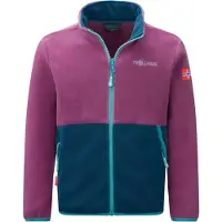 TROLLKIDS Kid's Storfjord Jacket Giacca in pile Bambini (122, lilla)