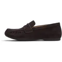 FitFlop per donna. ADD-167 Mocassini in Pelle Delicato marrone scuro (7), Basso, Crosta, Nessuno, Casual, Classico
