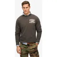 Superdry per uomo. M2014090A Felpa Athletic ESS grigio antracite (S), Casual, Cotone