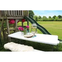 Erro Tavolo Pieghevole in PVC - 180 cm - Bianco