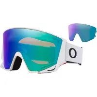 Oakley - Maschera da sci - Flow Scape M Matte Black Prizm Argon Iridium - Bianco