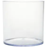Merkloos Contenitori trasparenti in acrilico, set di 2, 14,5 x 15 cm