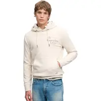 Superdry per uomo. M2014716A Felpa con cappuccio beige casual 1954 Company (M), Cotone