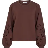Vila Visandy Round Neck Felpa A Maniche Lunghe