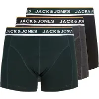 Jack & Jones Boxer 'JACSway' grigio scuro / verde scuro / nero / bianco