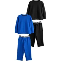 Next Pigiama blu cobalto / nero / bianco