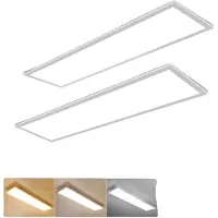 OEM Pannello luminoso a soffitto, dimmerabile, con telecomando, 2 pezzi, modello intercambiabile, colore bianco, potenza 31-40W