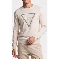 Guess Marciano GUESS Fabian Vn Logo Swtr Muted Stone Taglia: S | Maglioni a maglia Outlet | Uomo