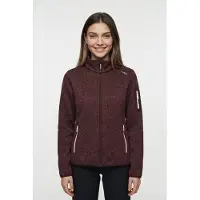 CMP Women's Jacket Jacquard Knitted Giacca in pile Donna (38, marrone)