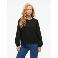 Vila Visandy Round Neck Felpa A Maniche Lunghe