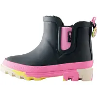 Next Stivale di gomma rosa / nero