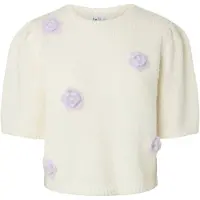 Pieces Pullover lilla chiaro / bianco