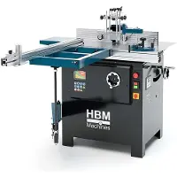 HBM Fresatrice per legno con tavola a rulli 2800 Watt 400 Volt
