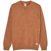 Quiksilver - Pull confortable - Slow Song Neppy Sweater Rawhide per Uomo in Lana Vergine - Taglia XL - Marrone