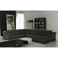 AEA Ledersofa Couch Wohnlandschaft Ecksofa Eck Garnitur Design Modern Sofa A1160B