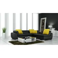 AEA Ledersofa mit USB Wohnlandschaft Ecksofa Eck Garnitur Design Modern Sofa F3014