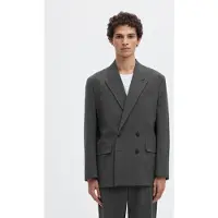 Selected Giacca A Doppio Petto Uomini Grigio 50