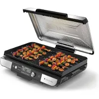 Ninja Griglia elettrica e piastra liscia Sizzle Pro XL in Argento | GX101EU | di SharkNinja