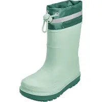 Playshoes Stivale di gomma menta / abete / bianco