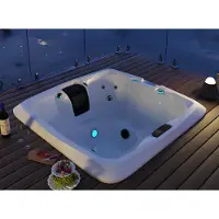 AEA Whirlwanne Whirlpool Blubberbad Hydromassagewanne Spa-Bad 190x190 cm