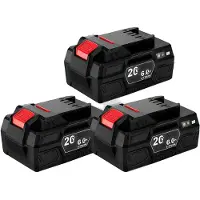 OEM Batteria per utensili elettrici, capacità 6000mAh, dotata di caratteristiche di sicurezza, confezione da 3 pezzi