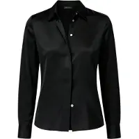Lilysilk Camicia da donna 'Satiniertes Seide Hemd' nero