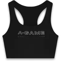 A-Game Reggiseno sportivo 'Frame' nero / bianco