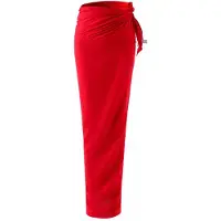 Emilie collection Telo da mare 'Pareo sarong viscose' rosso acceso
