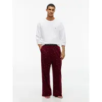 Tommy Hilfiger Underwear Pigiama lungo bacca / bianco