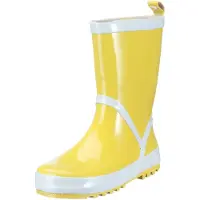 Playshoes Stivale di gomma giallo / bianco
