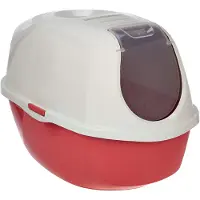 Moderna Lettiera chiusa SMART CAT, colore corallo