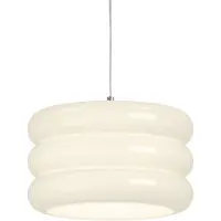 Eglo Lampada a sospensione Tortora, bianca, Ø 30 cm, vetro, E27