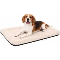 Flamingo Cuscino per cani , modello Naya, rettangolare, color beige, adatto per gabbie metalliche