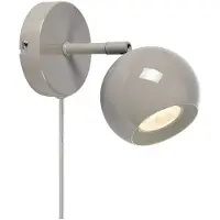 Markslöjd Applique Pop, greige, larghezza 10 cm, metallo