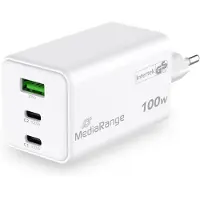 MediaRange Caricabatterie Da Parete Usb-a E Usb-c 100w