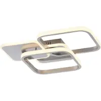 JUST LIGHT Plafoniera LED Sevent, angolare, 3.000 K, acciaio