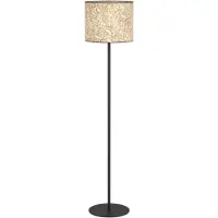 Eglo Lampada da terra Butterburn, altezza 162 cm, beige/verde, metallo/tessuto