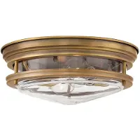 Quintiesse Plafoniera da esterno Hadrian, bronzo/trasparente, 31 cm, IP44