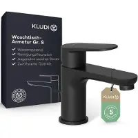 Kludi X1 Lavabo EHM 75 m. Set di scarico nero opaco, 1 pz.