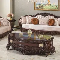 Casa Padrino Tavolino da caffè in stile barocco "", lussuoso, color marrone scuro/oro, 180 cm - Tavolino da salotto in stile barocco, elegante e decorativo - Arredamento da soggiorno in stile barocco