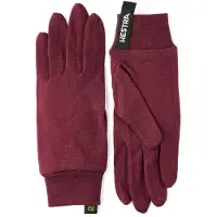 Hestra Merino Wool Liner Active 5 Finger Guanti (4, rosso)