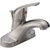 Delta , modello b510lf-ss, miscelatore monocomando per lavabo, design centrato, ideale per il bagno