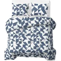 Sleeptime Lazy Sleeptime, coperta trapuntata "Lazy", colore blu, 240 x 200 cm, con federe