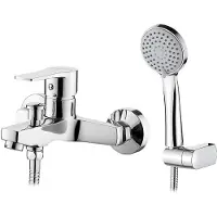 Ibergrif M13057: Miscelatore per vasca da bagno con doccetta manuale. Miscelatore per vasca da bagno, acqua