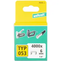 Wolfcraft Graffe larghe per graffatrice altezza 6 mm 4000 pz 7028000
